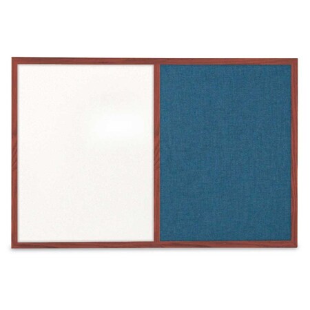 United Visual Products Slim Style Indoor Enclosed Corkboard, 36 UV504SCH-BRONZE-COBACC